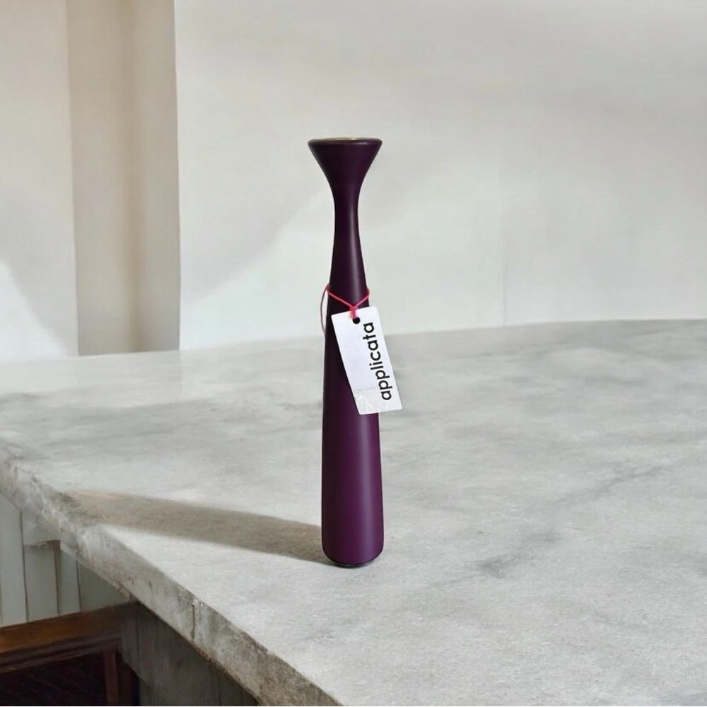 Applicata Danish Modern Purple Candleholder by Anders Norgaard NEW